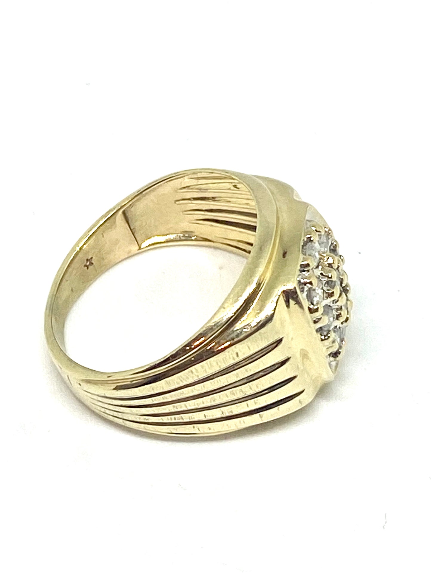 Real diamonds 1.5 carat men ring solid gold 10k - diamonds clubs llc