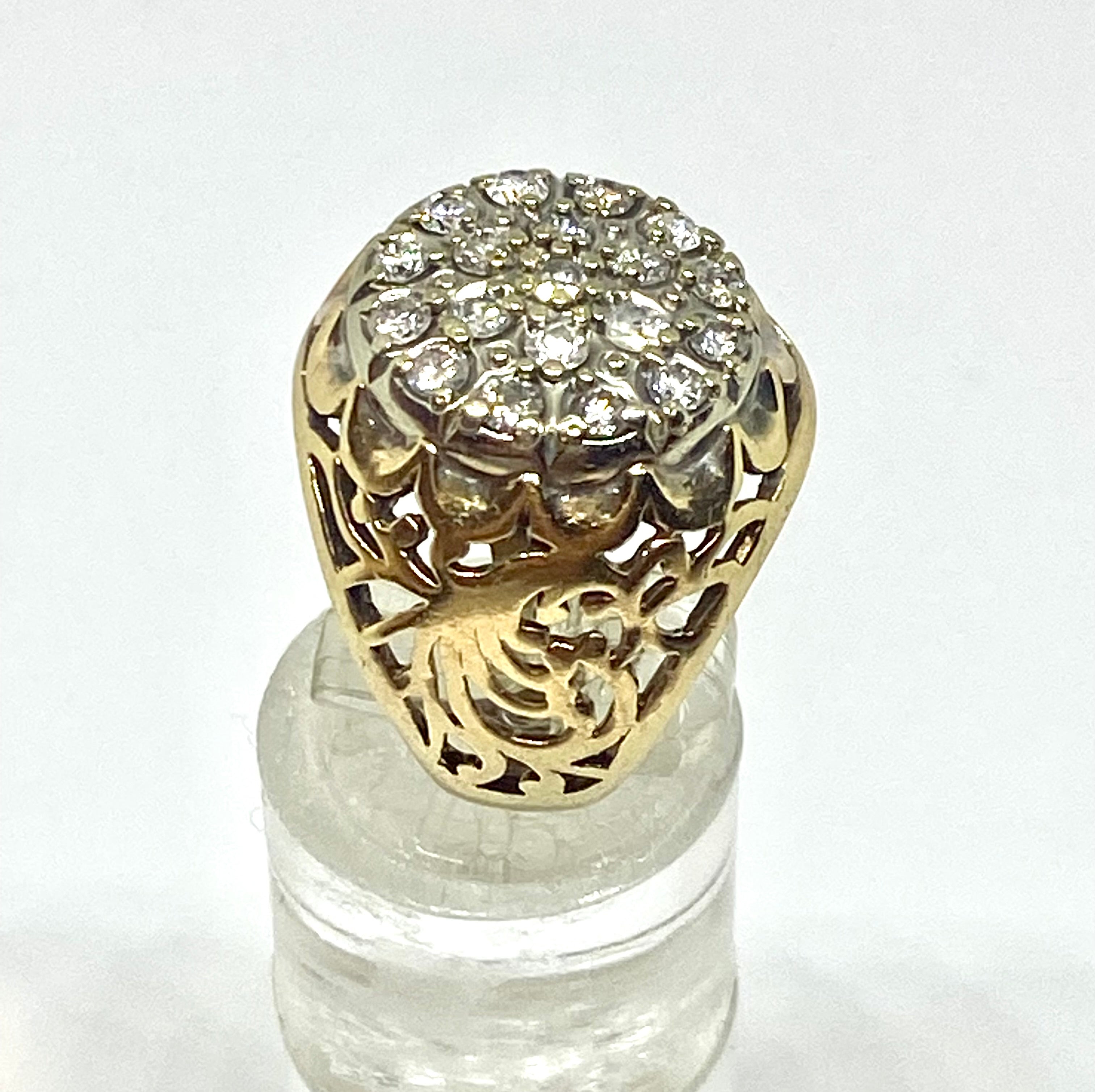 Genuine Diamonds ring solid gold 10k - diamonds clubs llc