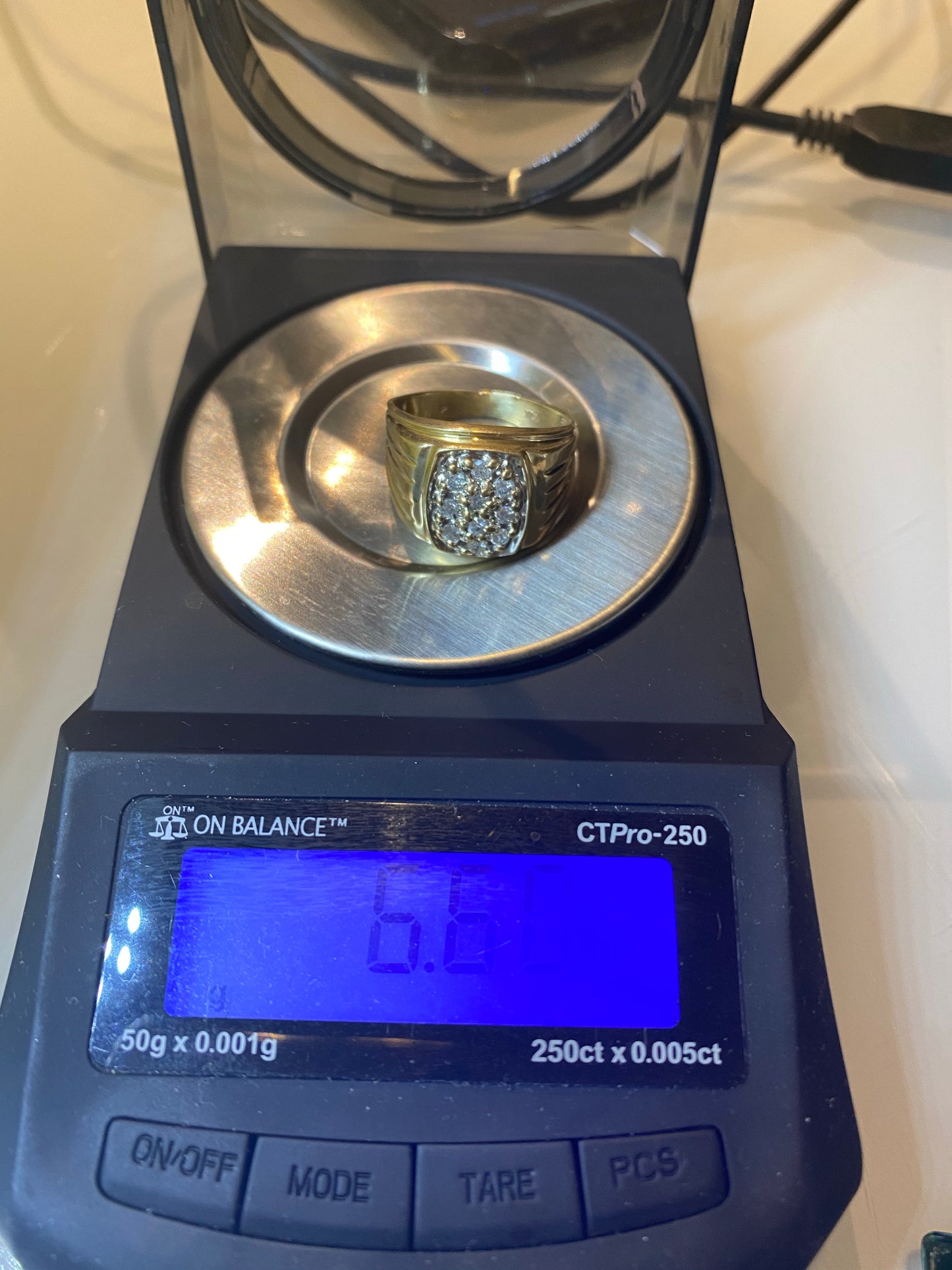 Real diamonds 1.5 carat men ring solid gold 10k - diamonds clubs llc